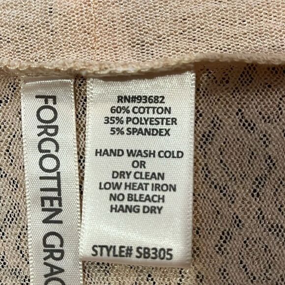 FORGOTTEN GRACE Sheer Lace Kimono Coverup Size M - Picture 8 of 8